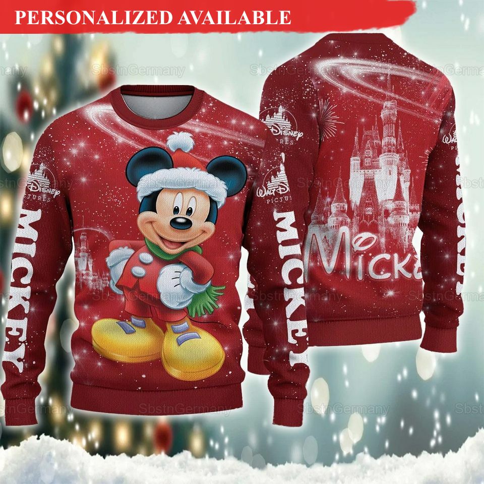 disney mickey ugly christmas sweater 2683