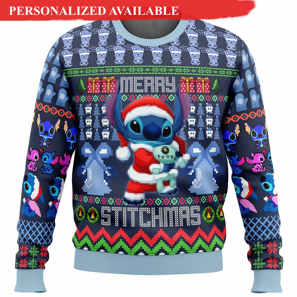 disney stitch christmas 3d sweater 2928