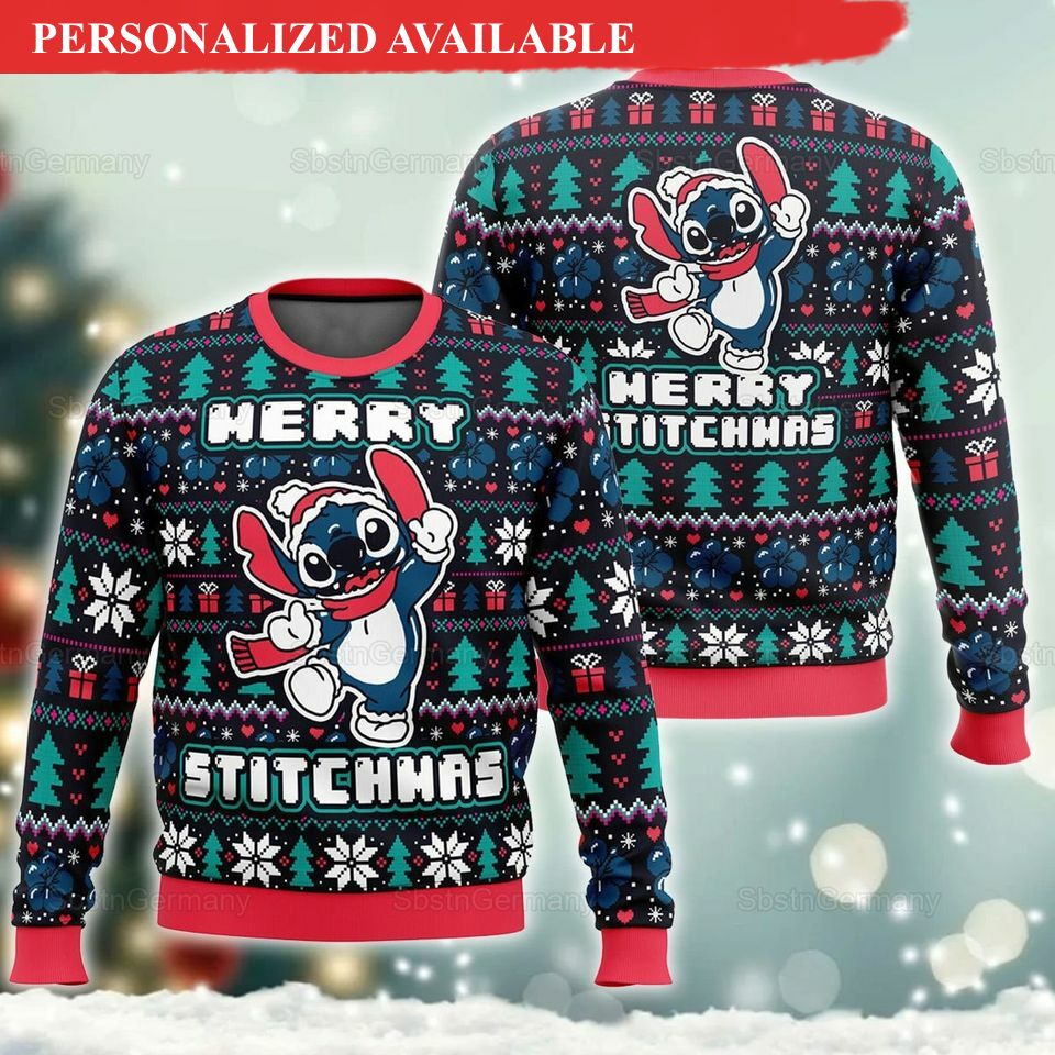 disney stitch ugly sweater stitchmas sweater 6944