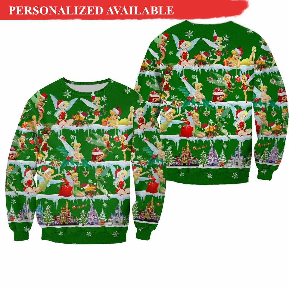 disney tinkerbell christmas 3d sweater 1899