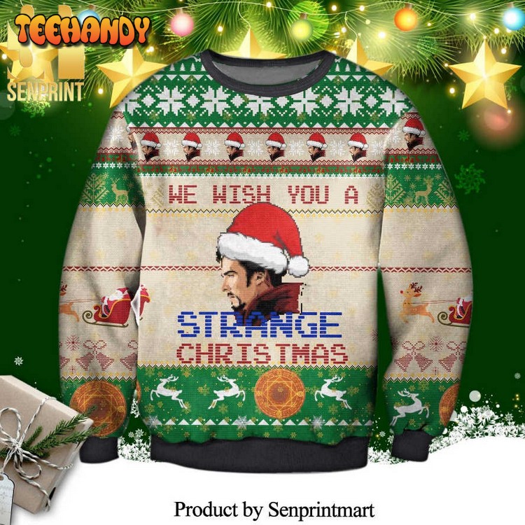 doctor strange strange christmas marvel ugly xmas sweater qc6lz