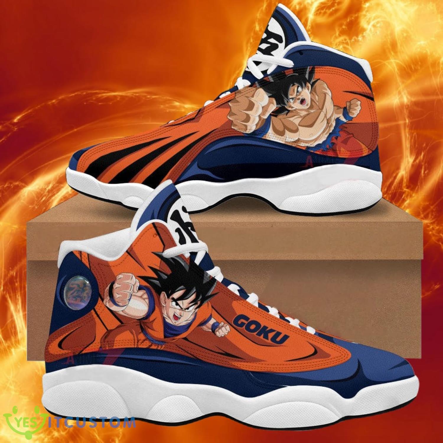 dragon ball goku air jordan 13 sneakers anime shoes gift for fans