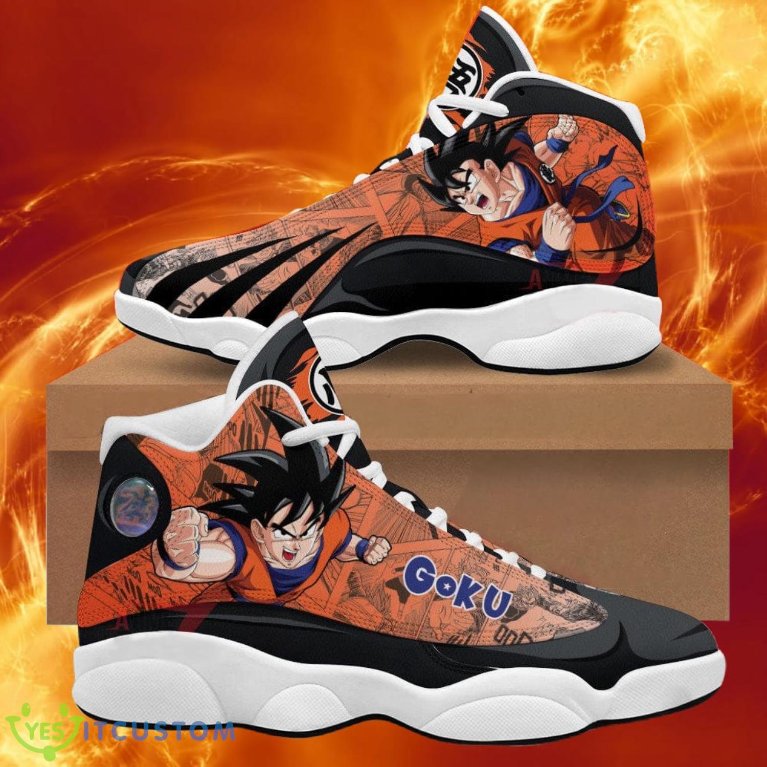 dragon ball guku god air jordan 13 sneakers anime shoes gift for fans