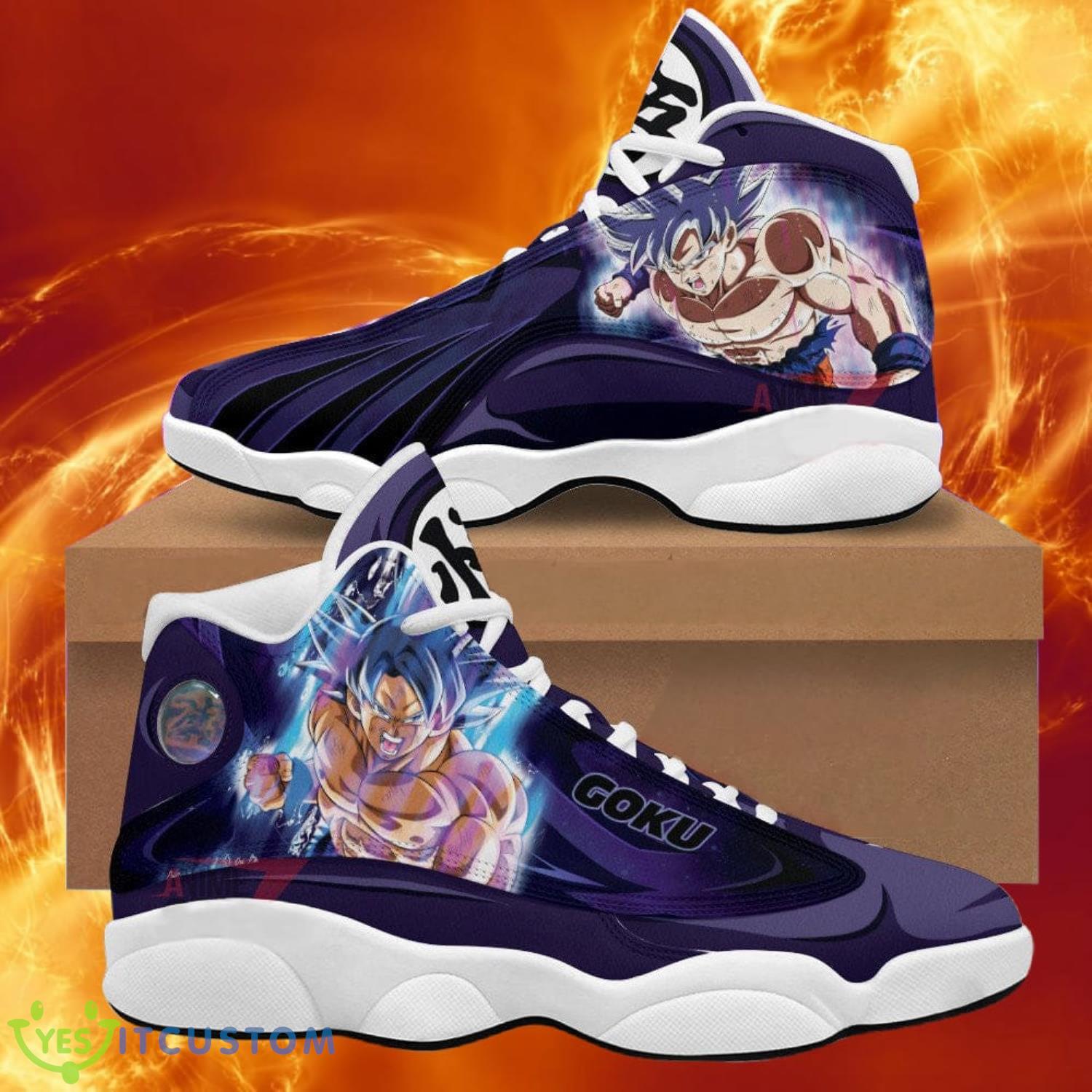 dragon ball shoes goku ultra instinct air jordan 13 sneakers anime shoes gift for fans