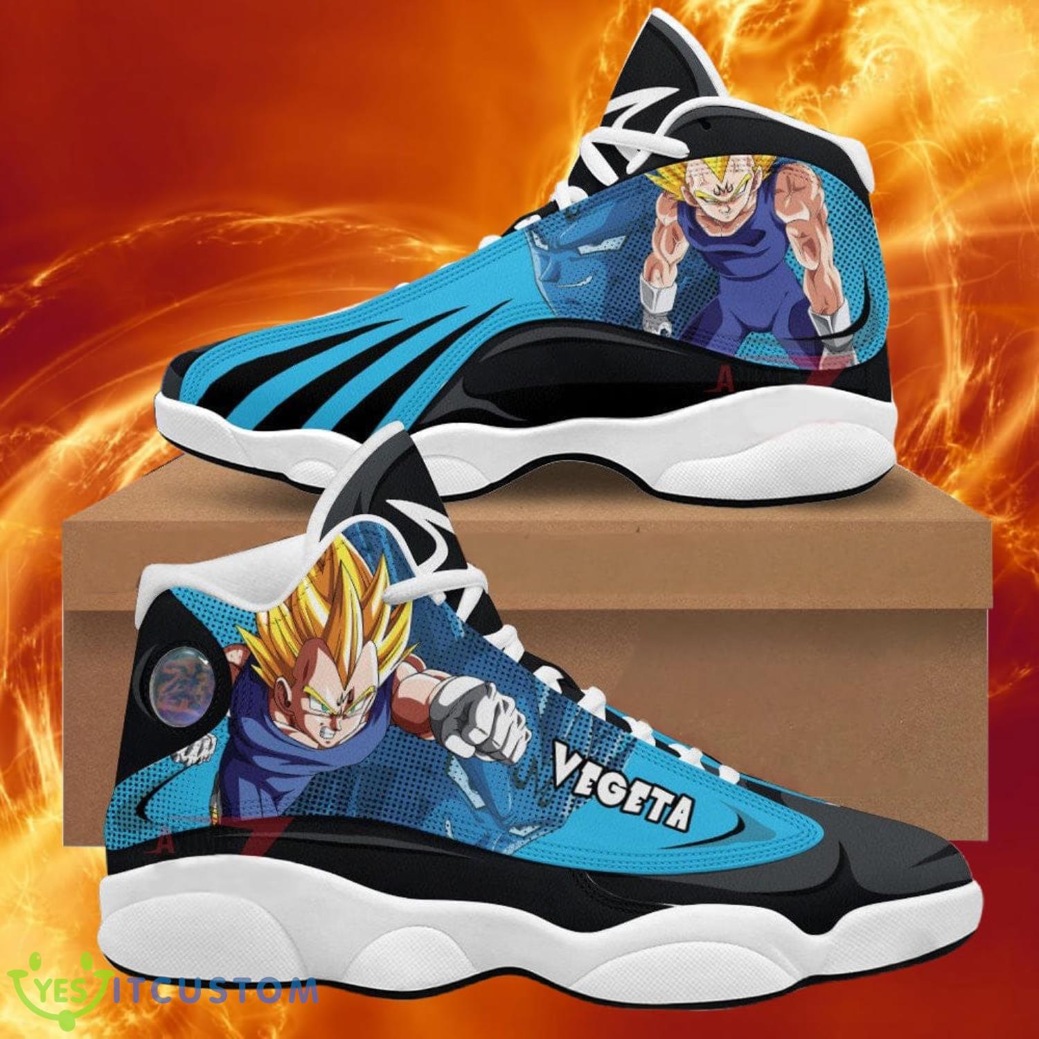 dragon ball vegeta air jordan 13 sneakers anime shoes gift for fans