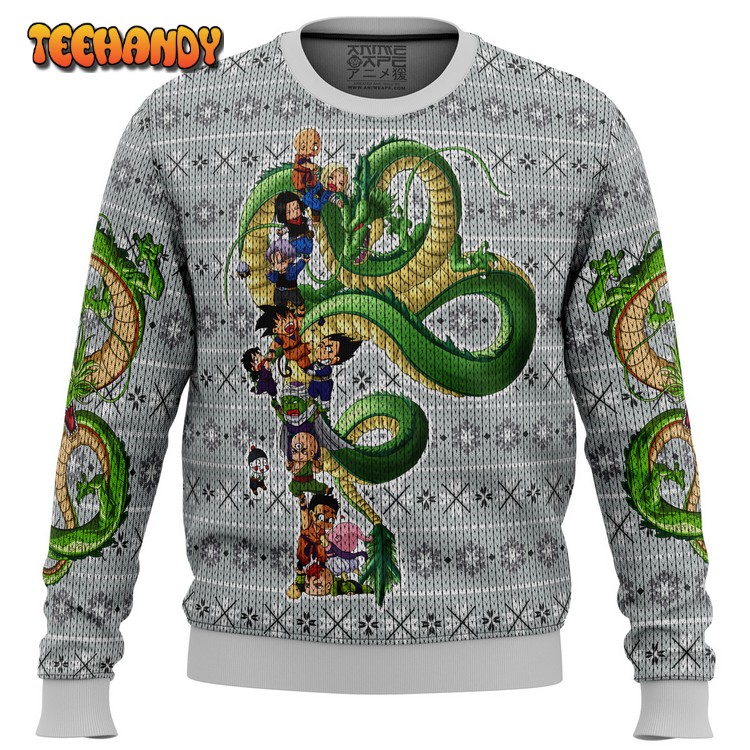 dragonball z play with the dragon ugly christmas sweater cugcc