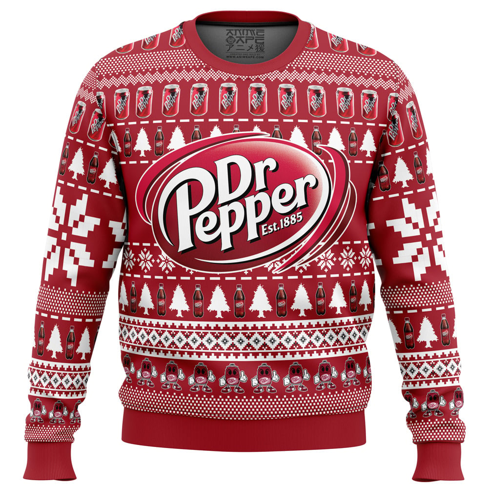 drpepper Ugly Christmas Sweater front mockup