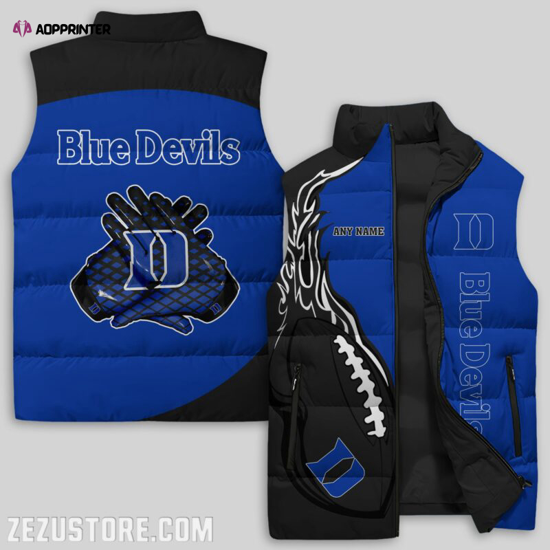 duke blue devils ncaa sleeveless puffer jacket custom for fans spj2007