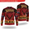 dungeons amp dragons seven dice a rolling ugly christmas sweater 1500