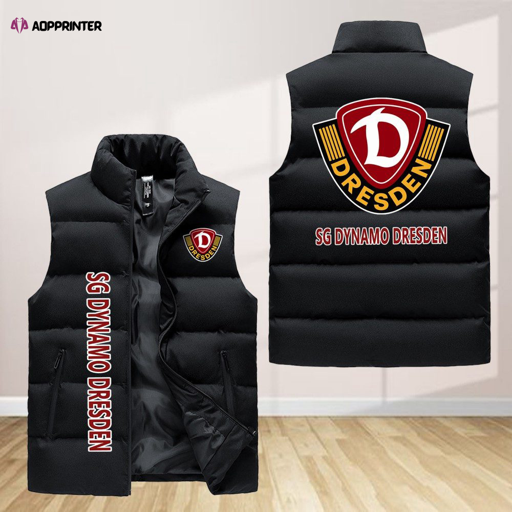 dynamo dresden sleeveless puffer jacket custom for fans spj0061