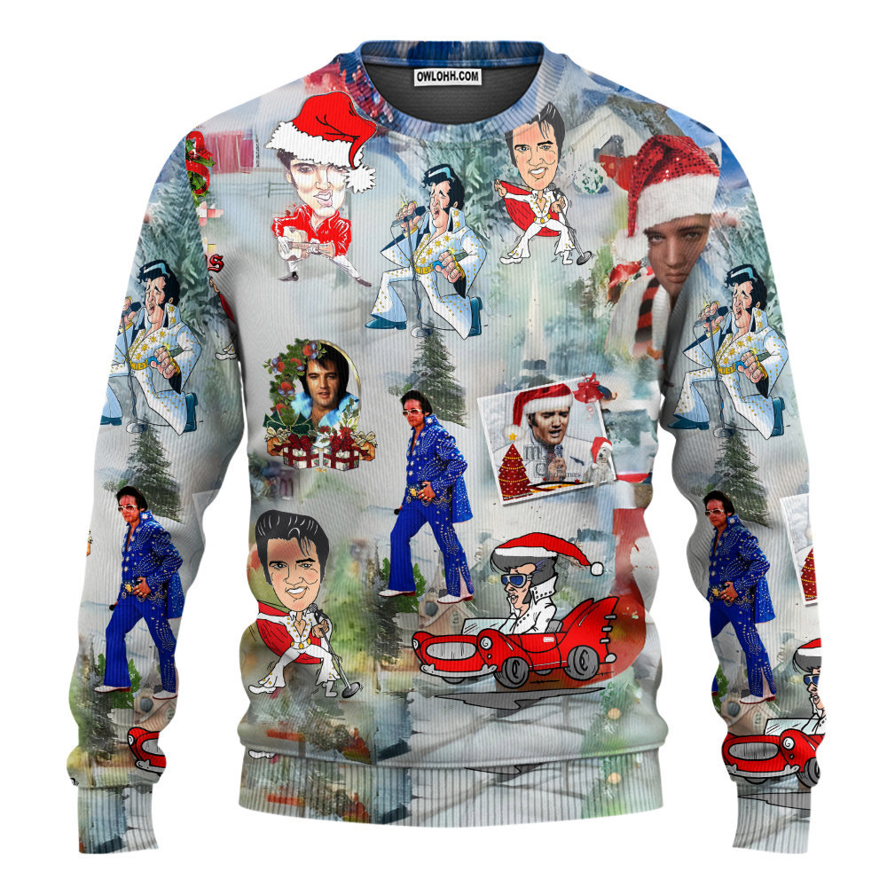 elvis presley sweater ugly christmas sweaters owl ohh uutj9