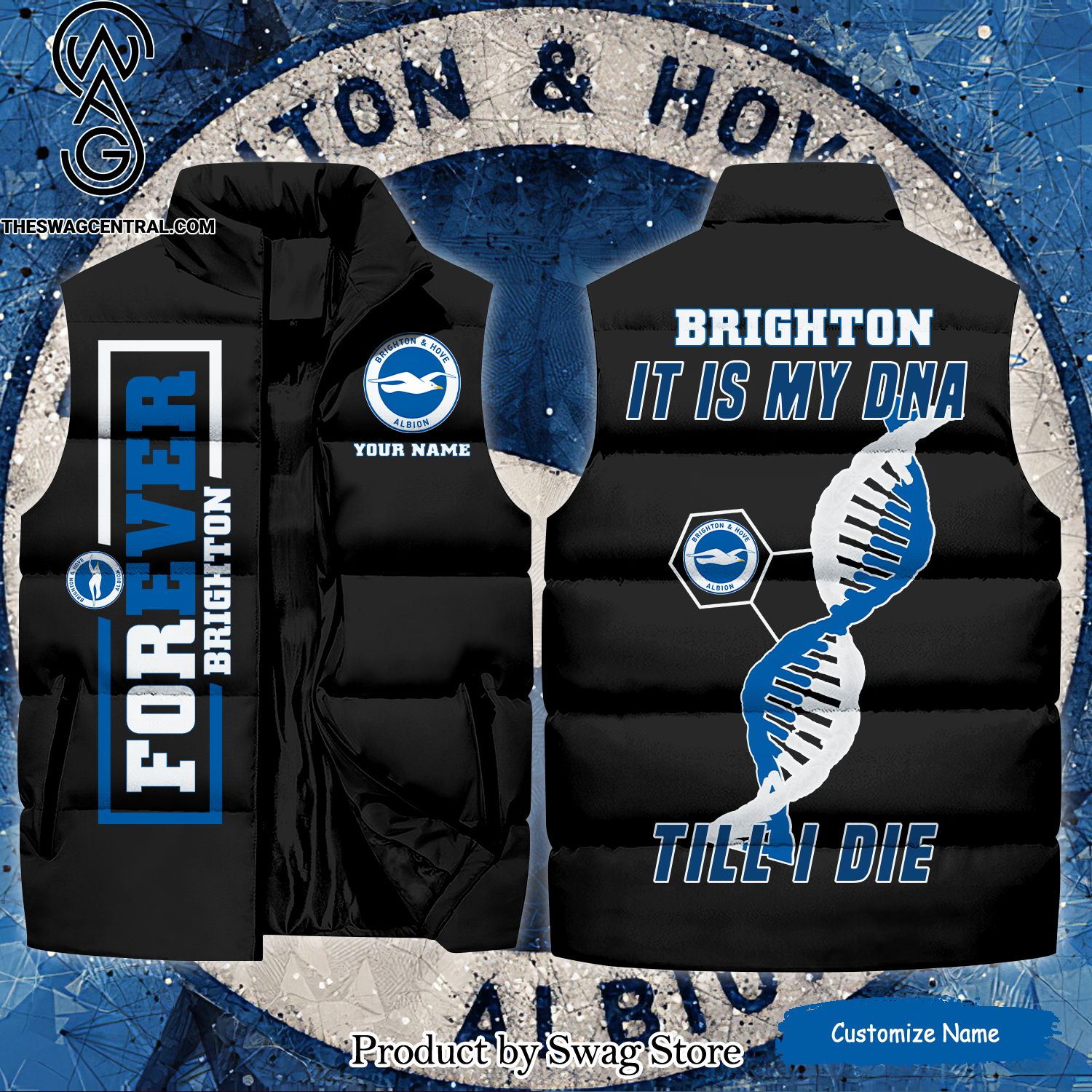 english premier league brighton and hove albion it is my dna till i die unisex sleeveless jacket 1 RHnvn