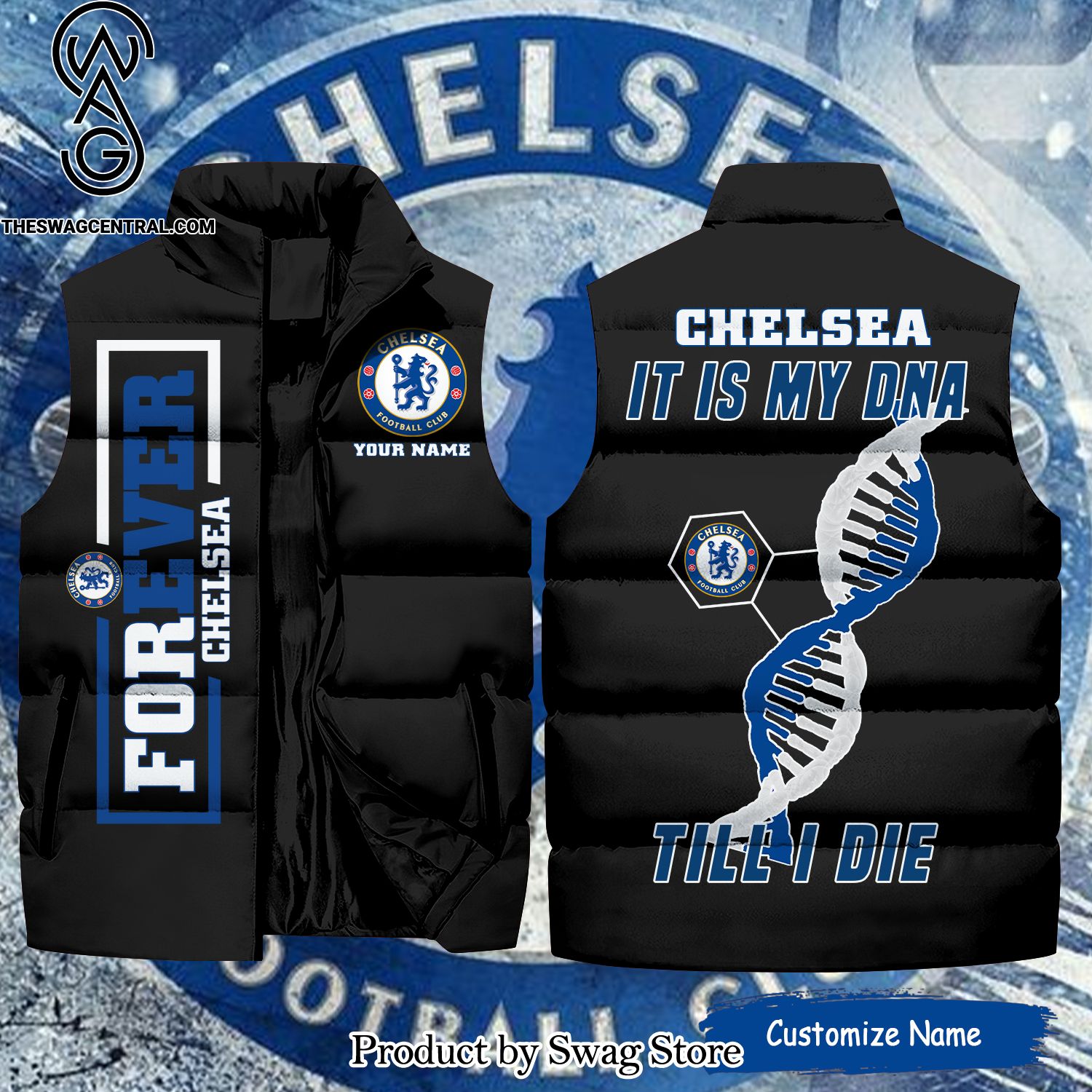 english premier league chelsea it is my dna till i die unisex sleeveless jacket 1 UgmDn