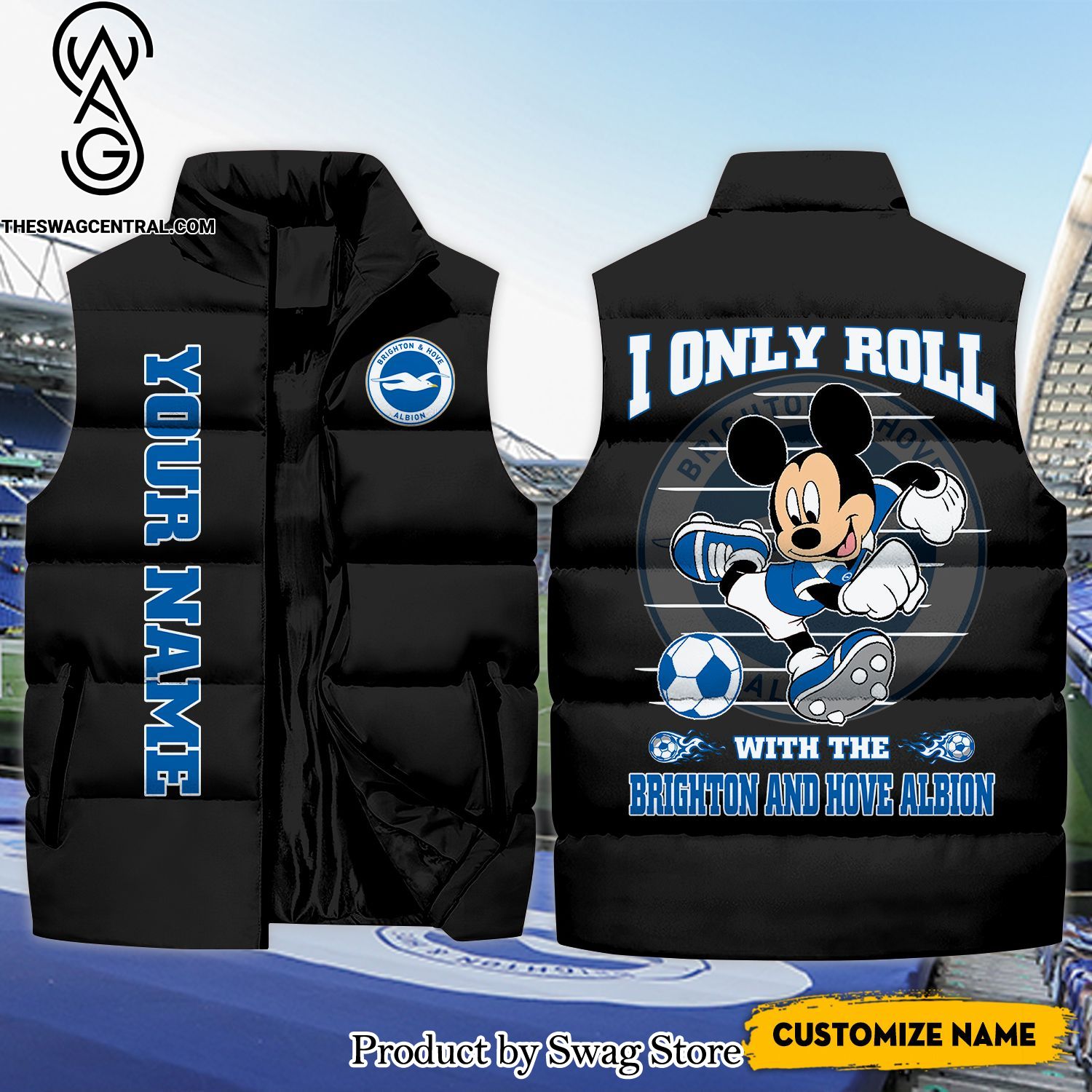 english premier league i only roll with the brighton and hove albion unisex sleeveless jacket 1 7Ez2W