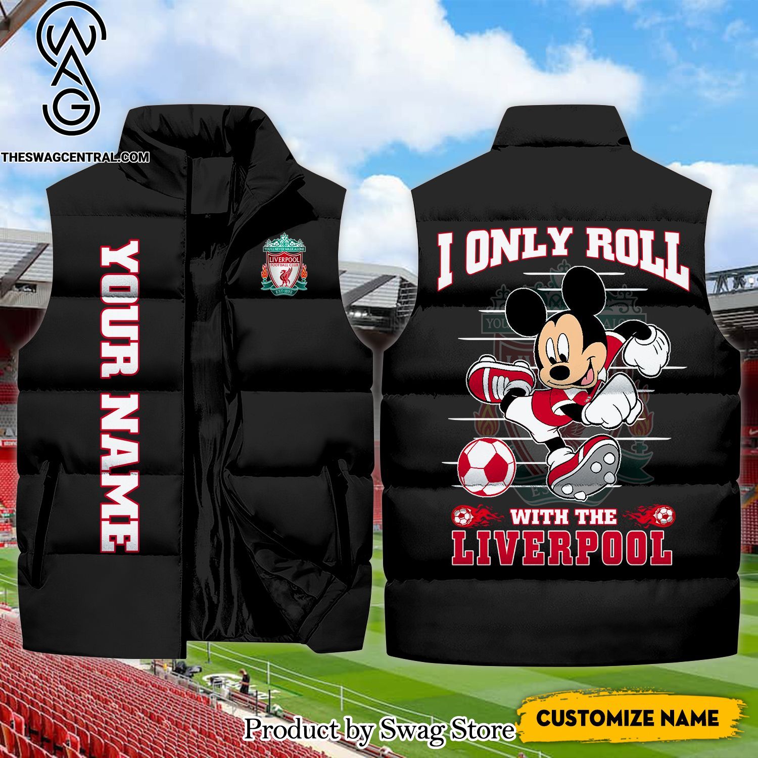 english premier league i only roll with the liverpool unisex sleeveless jacket 1 FDIIy