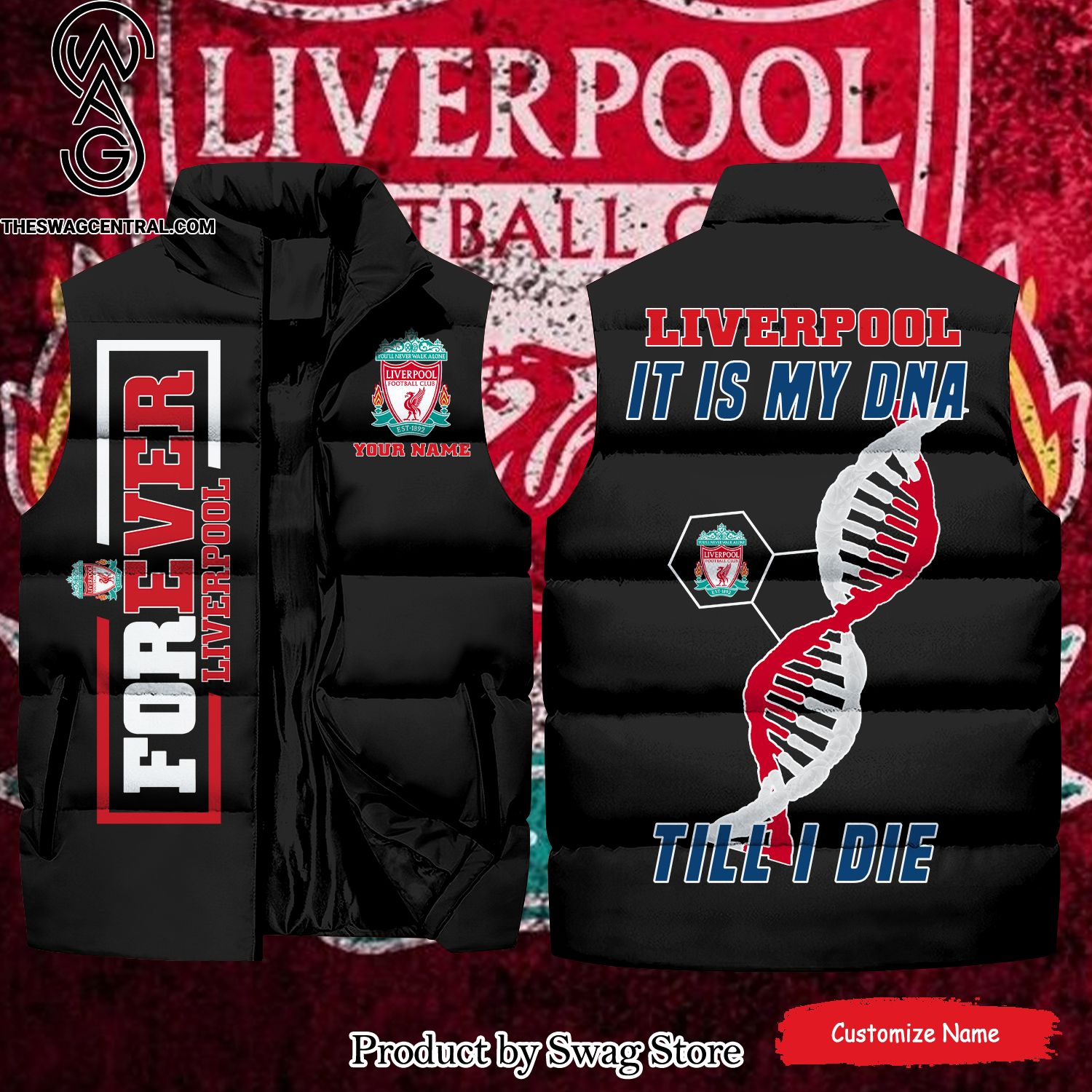 english premier league liverpool it is my dna till i die classic sleeveless jacket 1 XJsEi