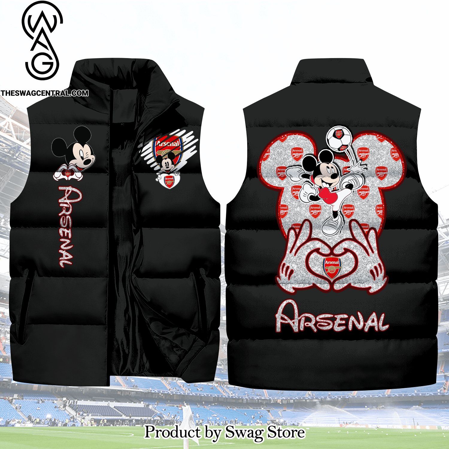 english premier league mickey love arsenal classic sleeveless jacket 1 AHfOV