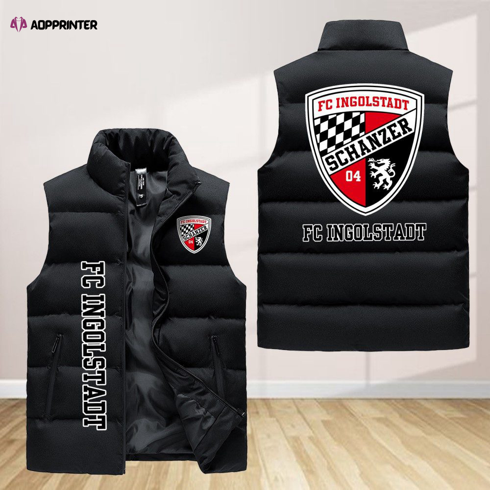 fc ingolstadt sleeveless puffer jacket custom for fans gifts