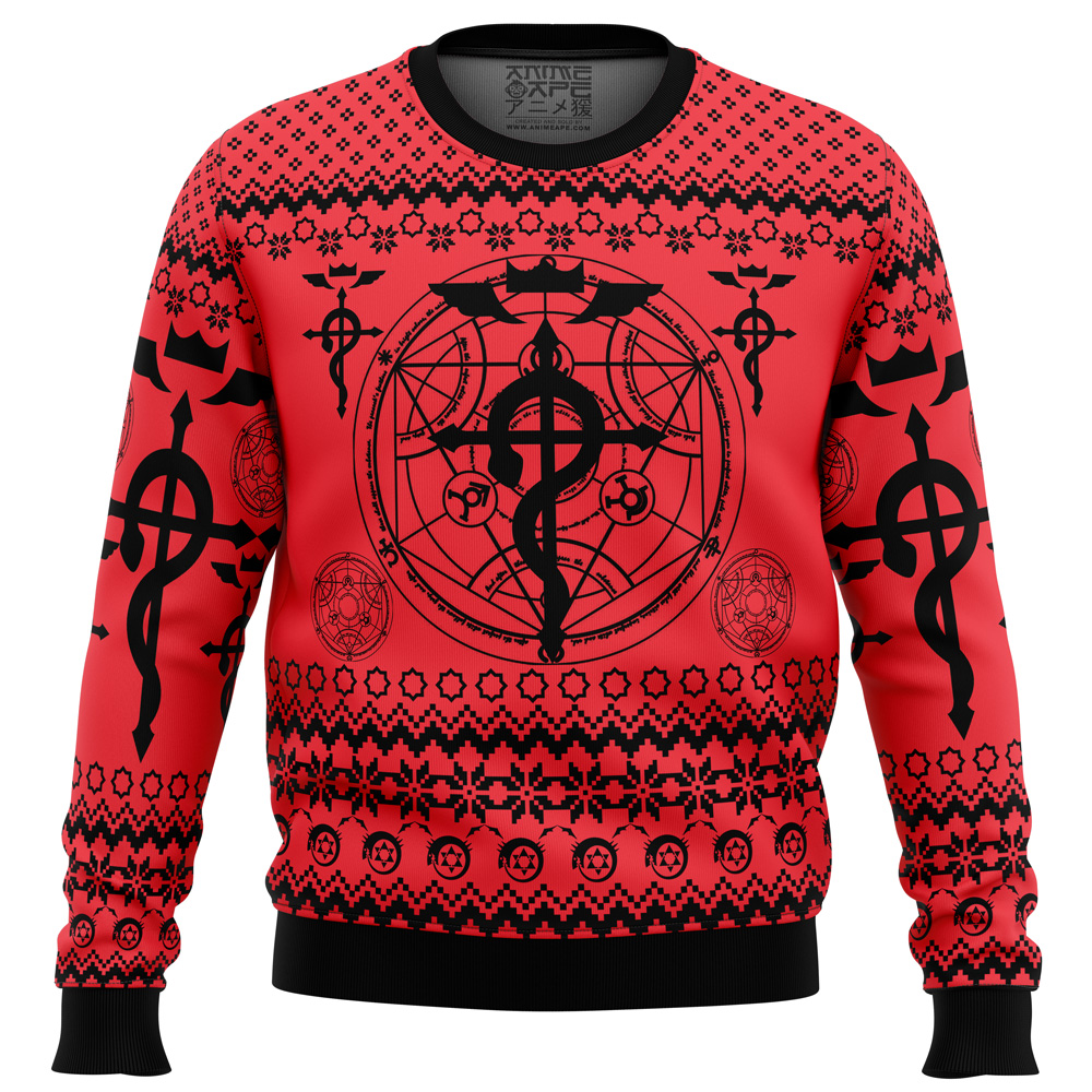 flamel Ugly Christmas Sweater front mockup