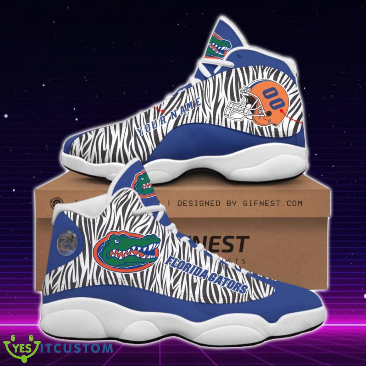 florida gators jordan 13 sneakers custom name special gift for men and women