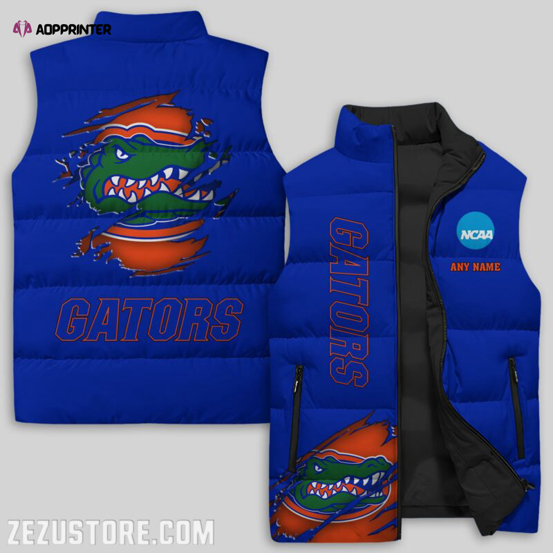 florida gators ncaa sleeveless puffer jacket custom for fans spj2117