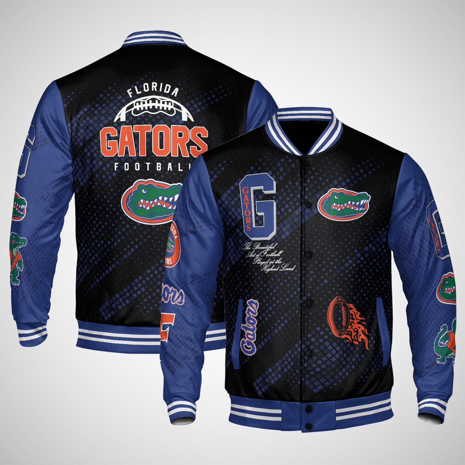 florida gators varsity jacket baseball jacket all over print wf 2jmky