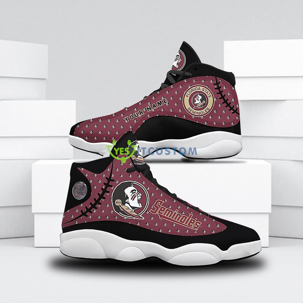 florida state seminoles football team style custom name air jordan 13 shoes