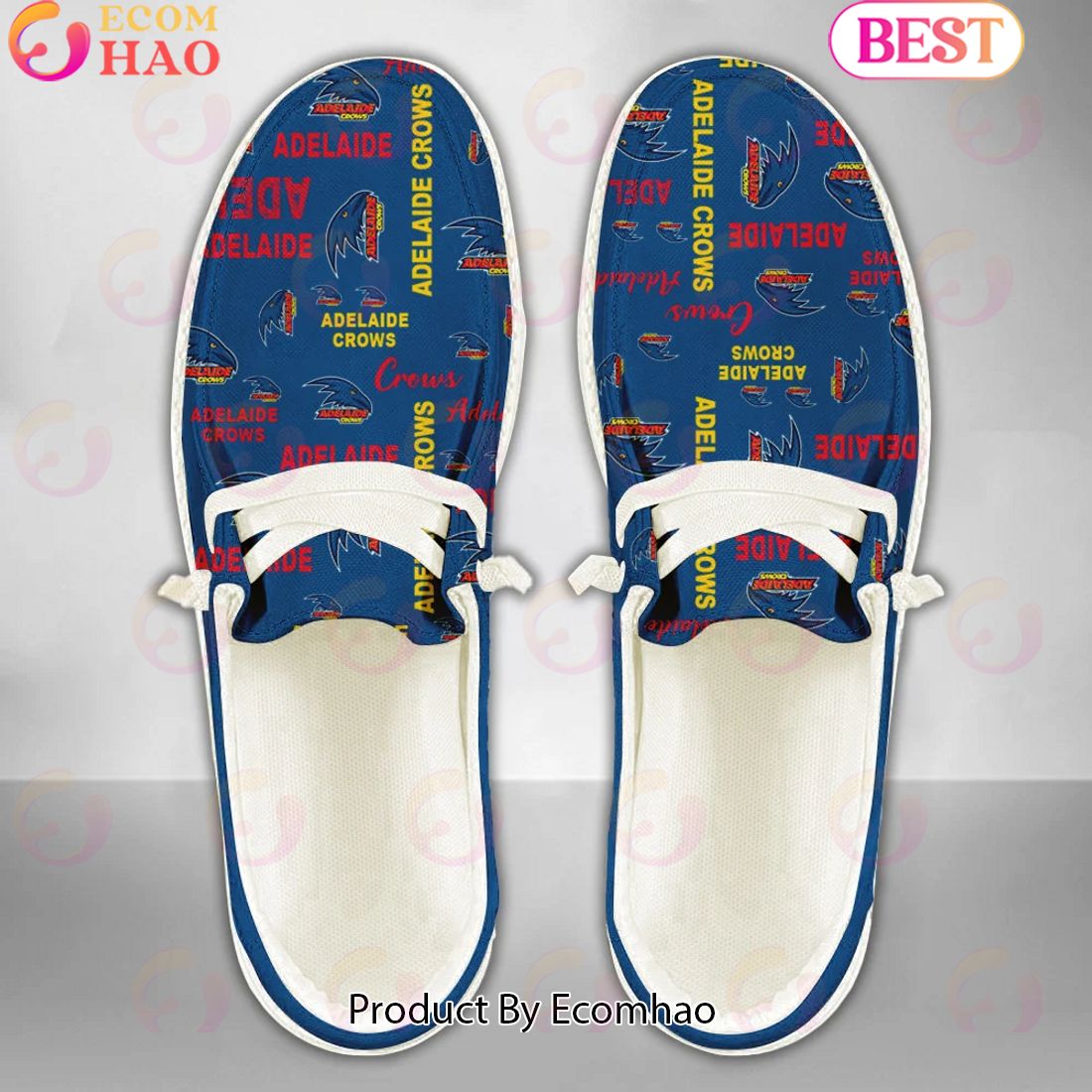 footwearelite adelaide crows custom name hey dude shoes uuoof