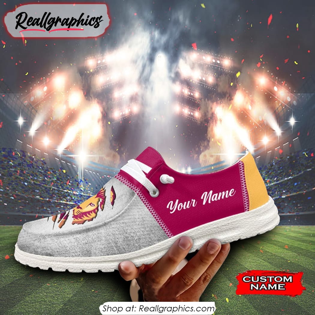 footwearelite afl brisbane lions custom name hey dude shoes mzxbg