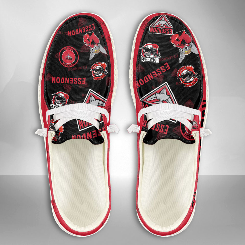 footwearelite afl essendon bombers custom name hey dude shoes x1uuc