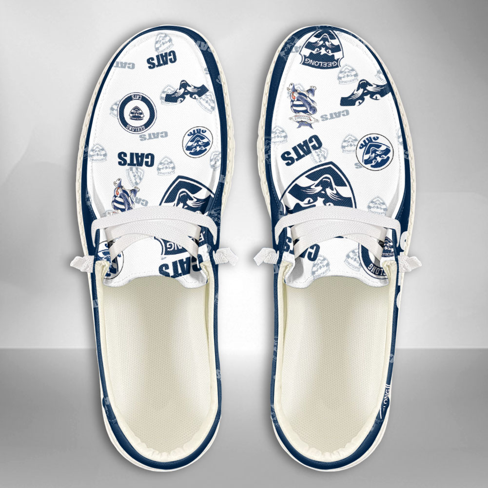 footwearelite afl geelong cats custom name hey dude shoes 3ipih