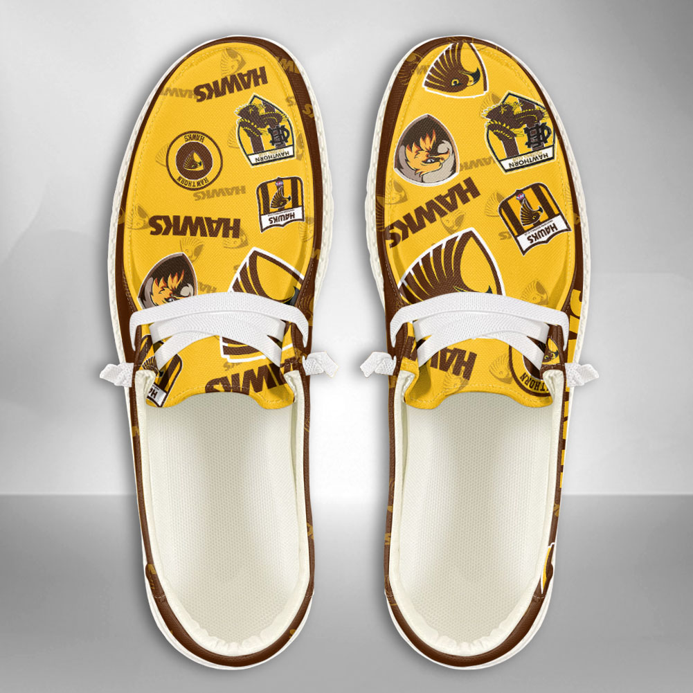 footwearelite afl hawthorn hawks custom name hey dude shoes rbrfw