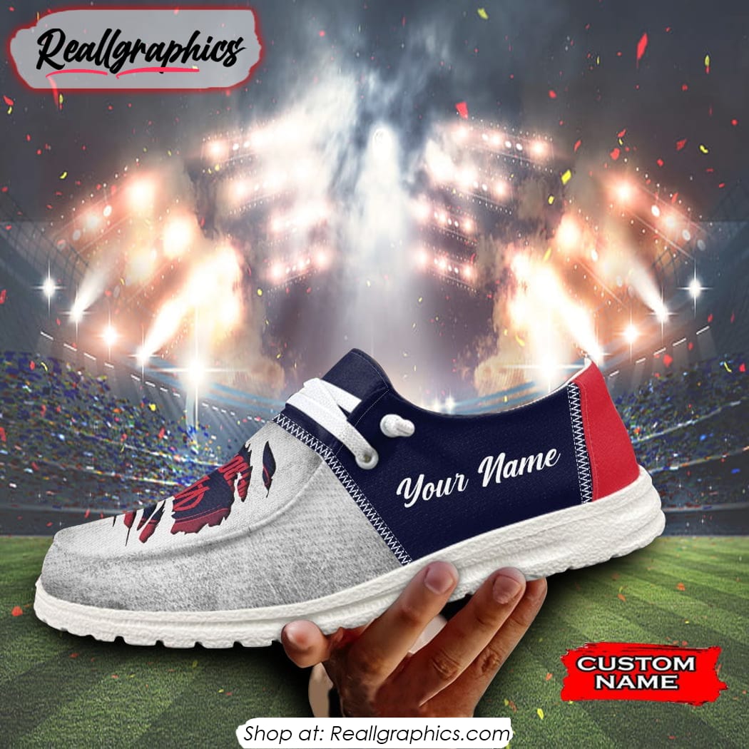 footwearelite afl melbourne demons custom name hey dude shoes bzbm7