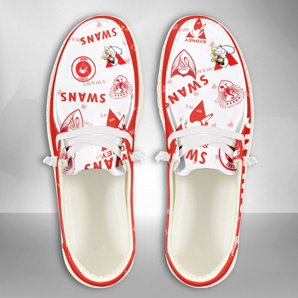 footwearelite afl sydney swans custom name hey dude shoes 0gvvi