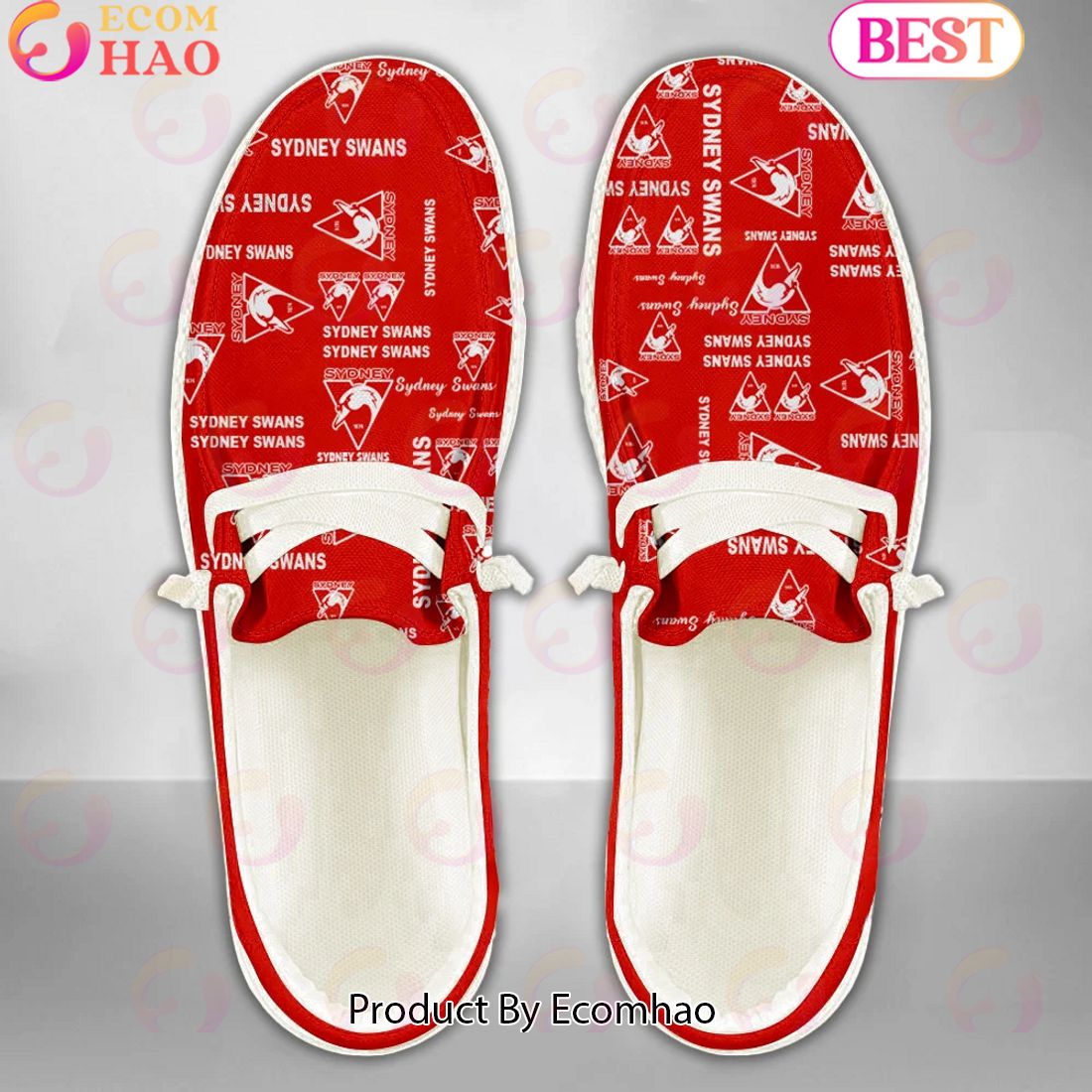 footwearelite afl sydney swans custom name hey dude shoes luax9