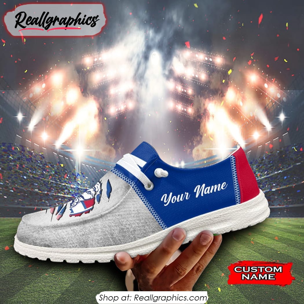 footwearelite afl western bulldogs custom name hey dude shoes f5176