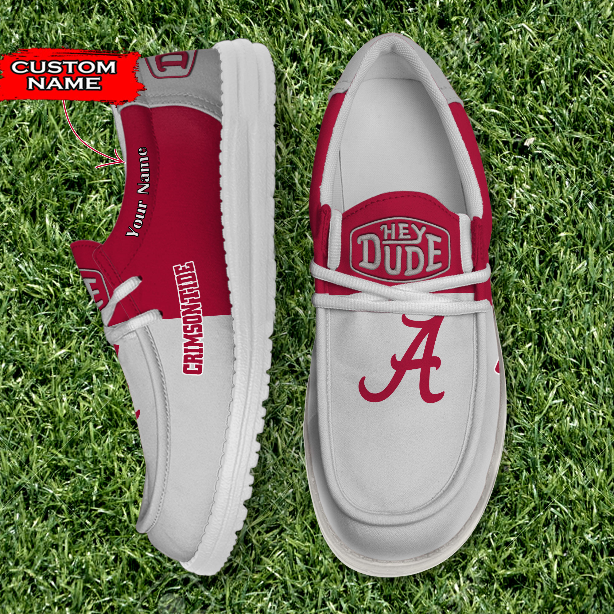 footwearelite alabama crimson tide custom name hey dude shoes 6xdez