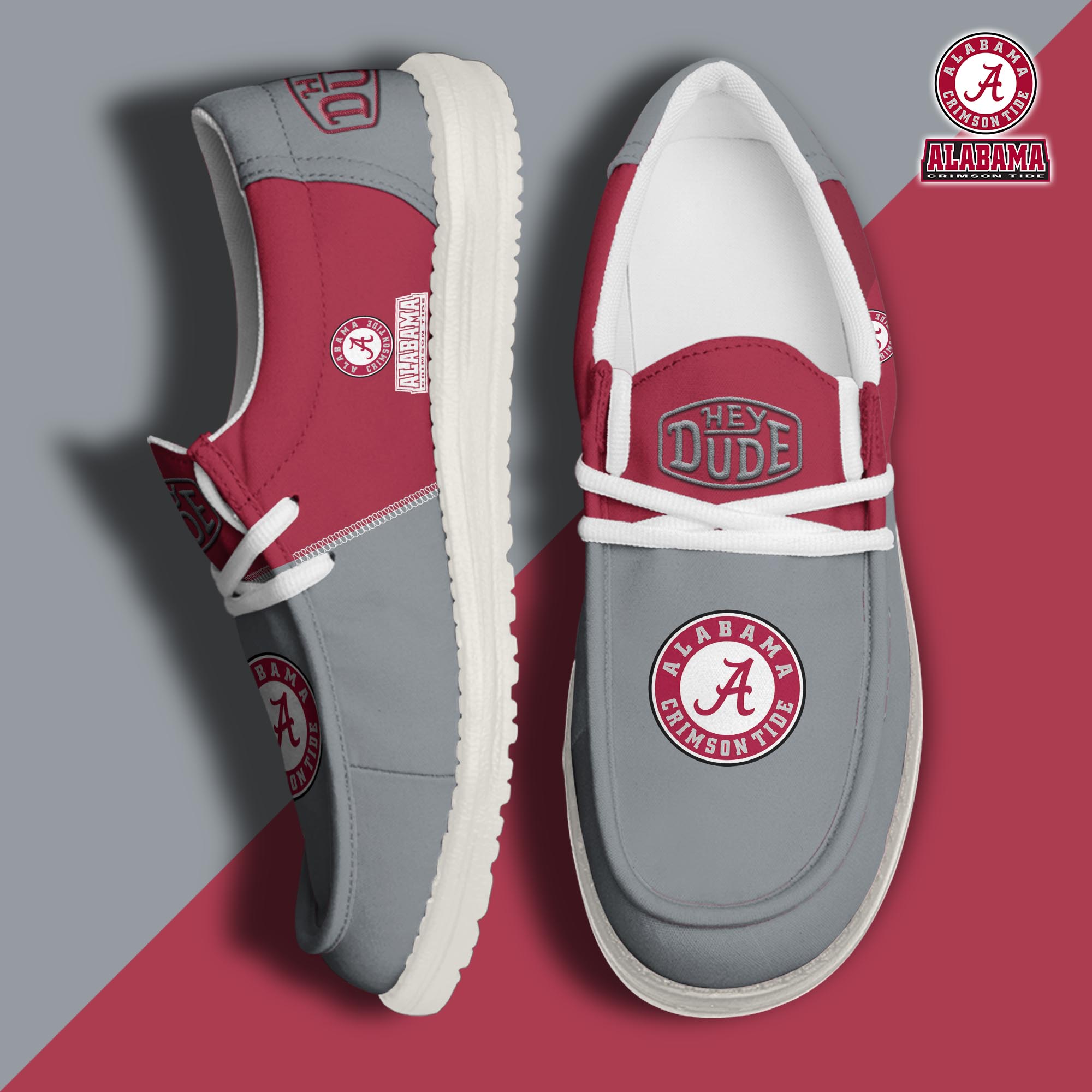 footwearelite alabama crimson tide custom name hey dude shoes 9dqzn