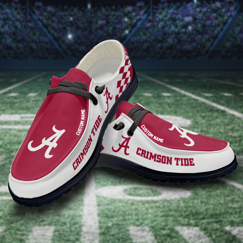 footwearelite alabama crimson tide custom name hey dude shoes emvid