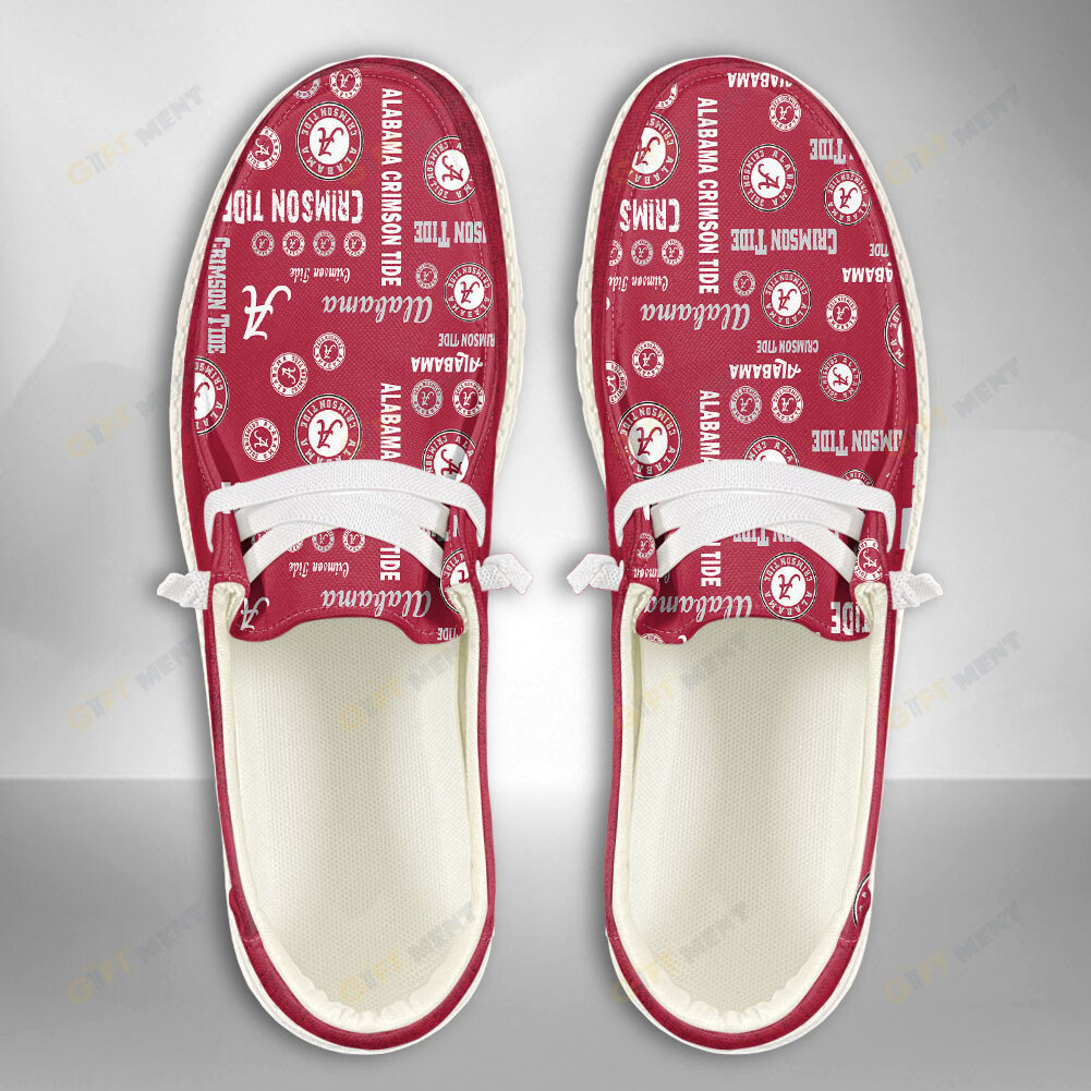 footwearelite alabama crimson tide custom name hey dude shoes gyafz