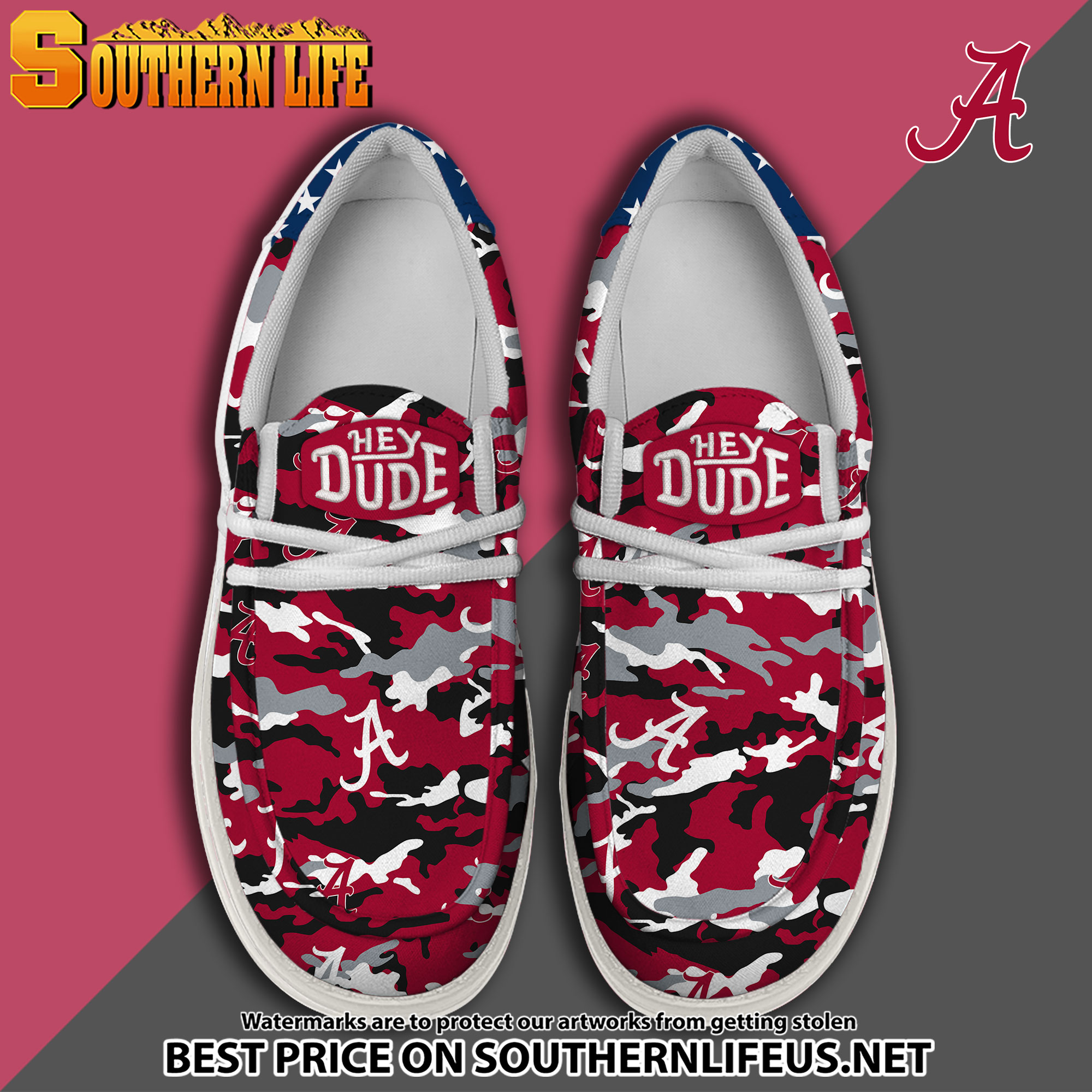 footwearelite alabama crimson tide custom name hey dude shoes ulwn0