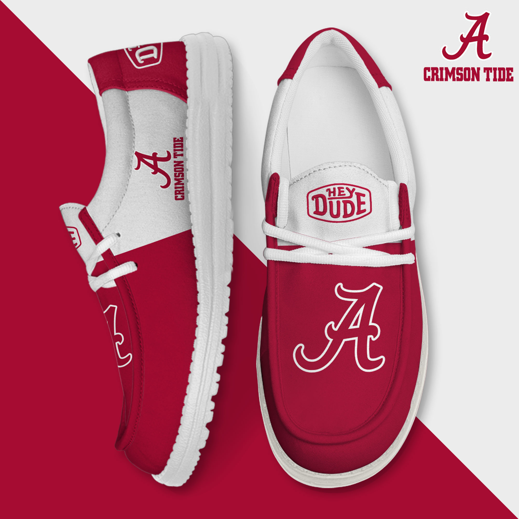 footwearelite alabama crimson tide custom name hey dude shoes xidw2