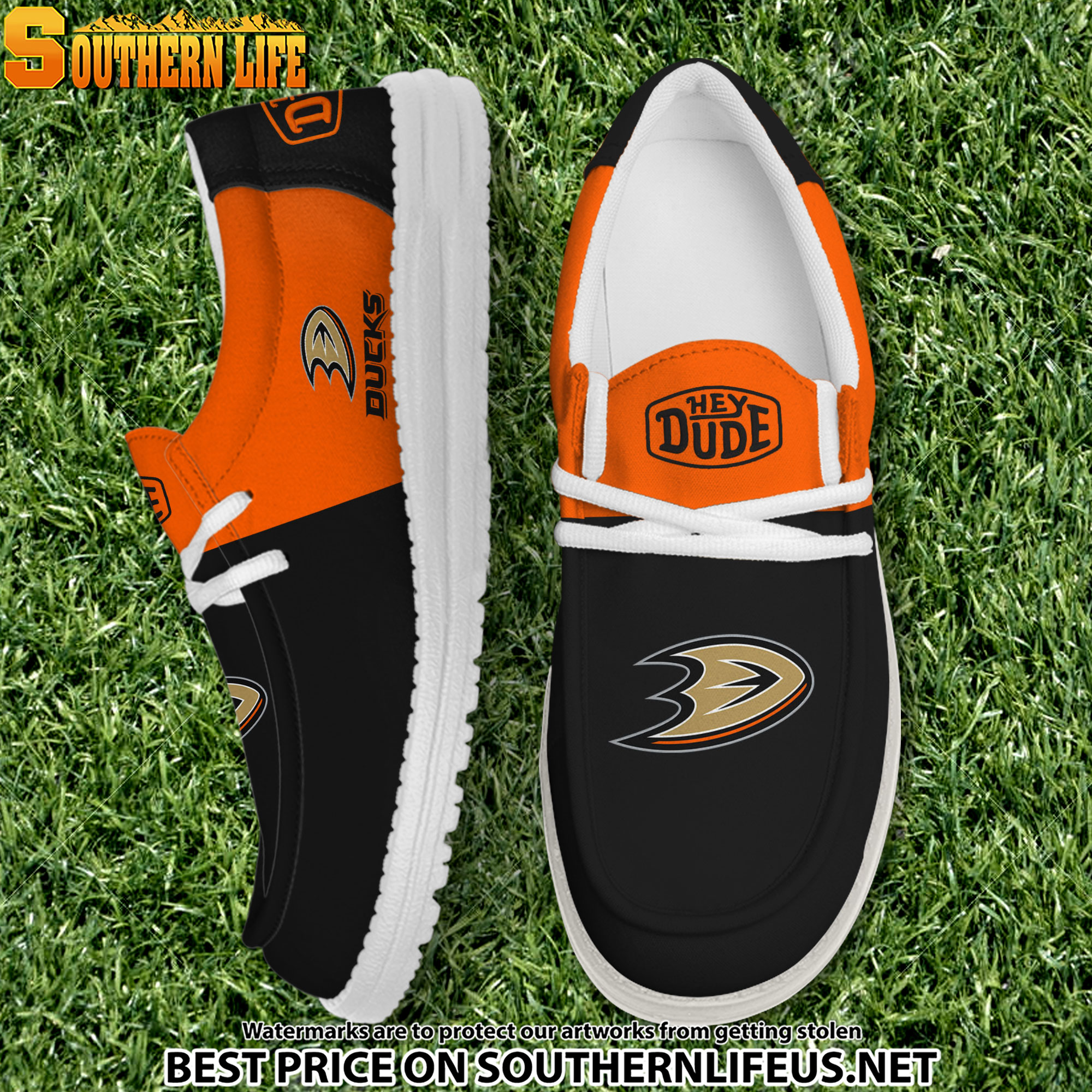 footwearelite anaheim ducks custom name hey dude shoes ezara