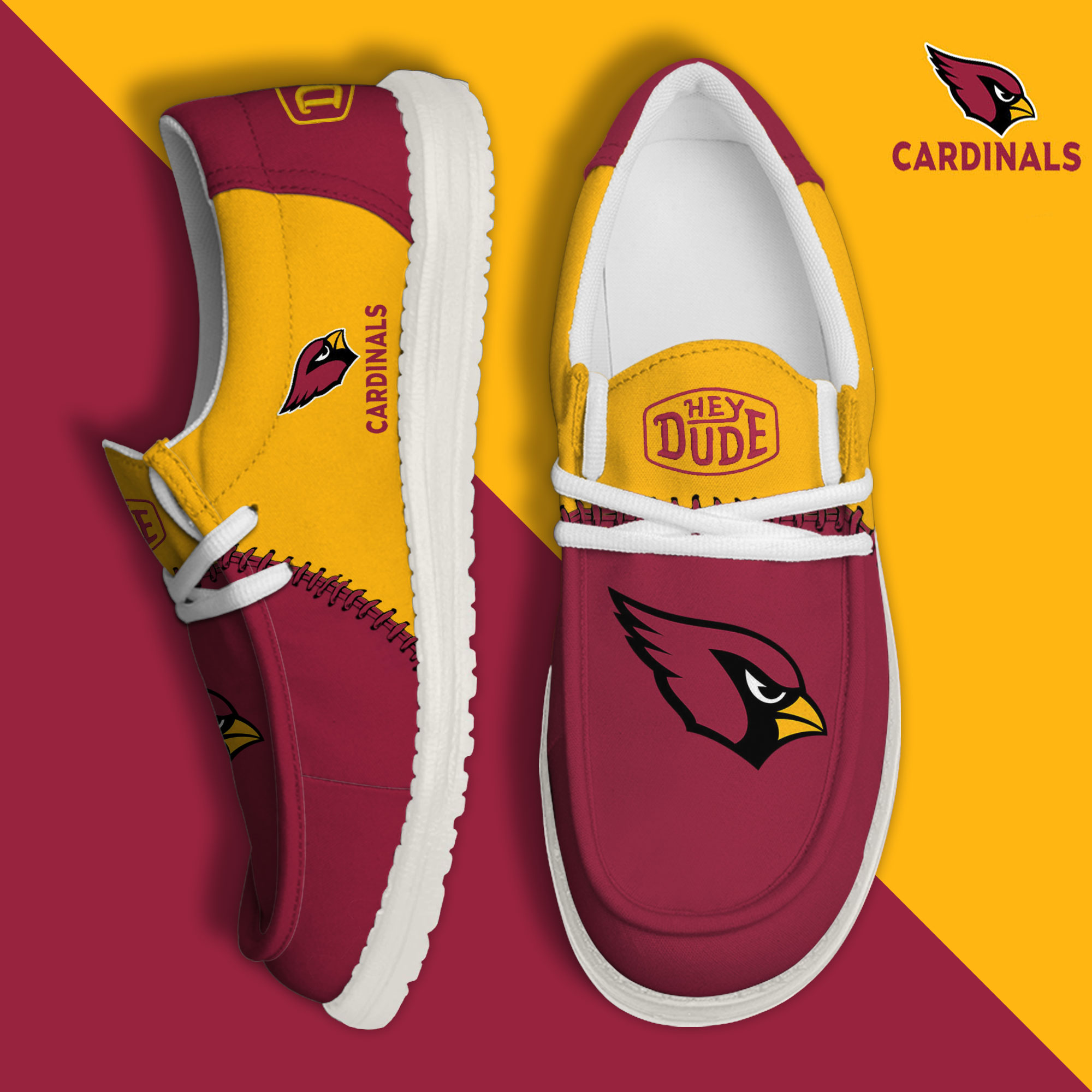 footwearelite arizona cardinals custom name hey dude shoes 20ba4