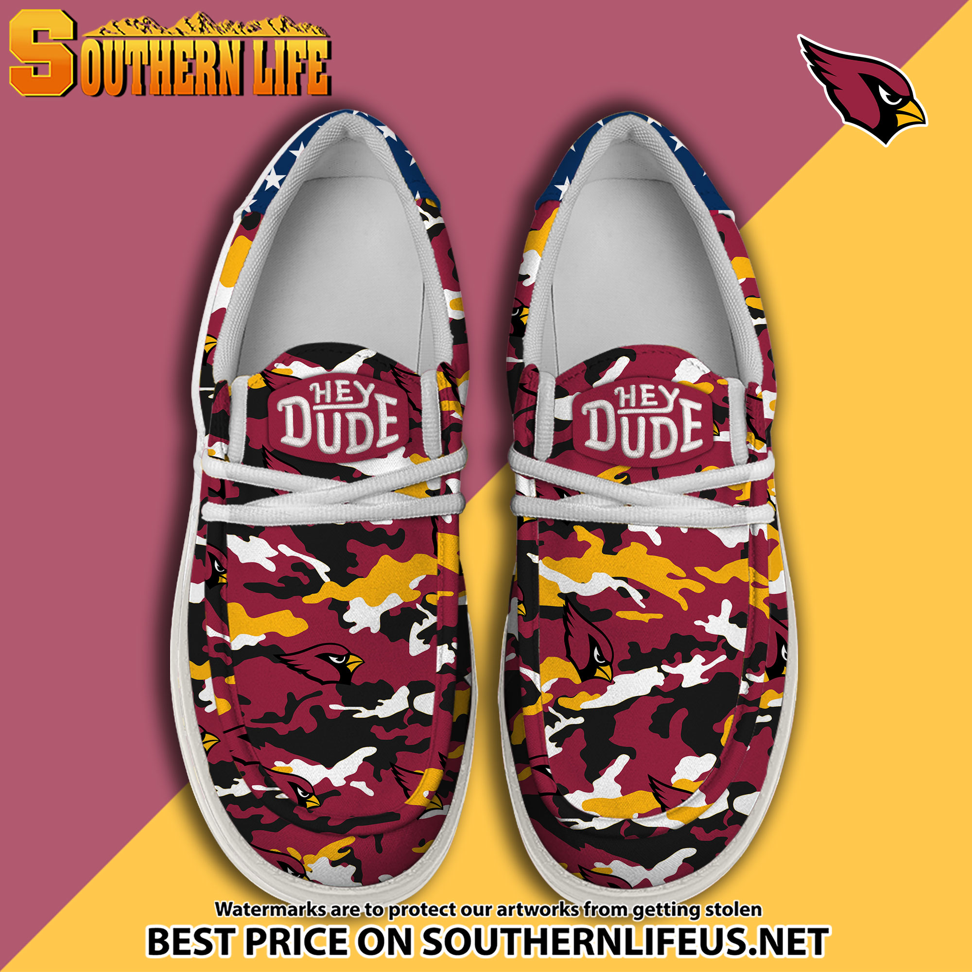 footwearelite arizona cardinals custom name hey dude shoes ckbat