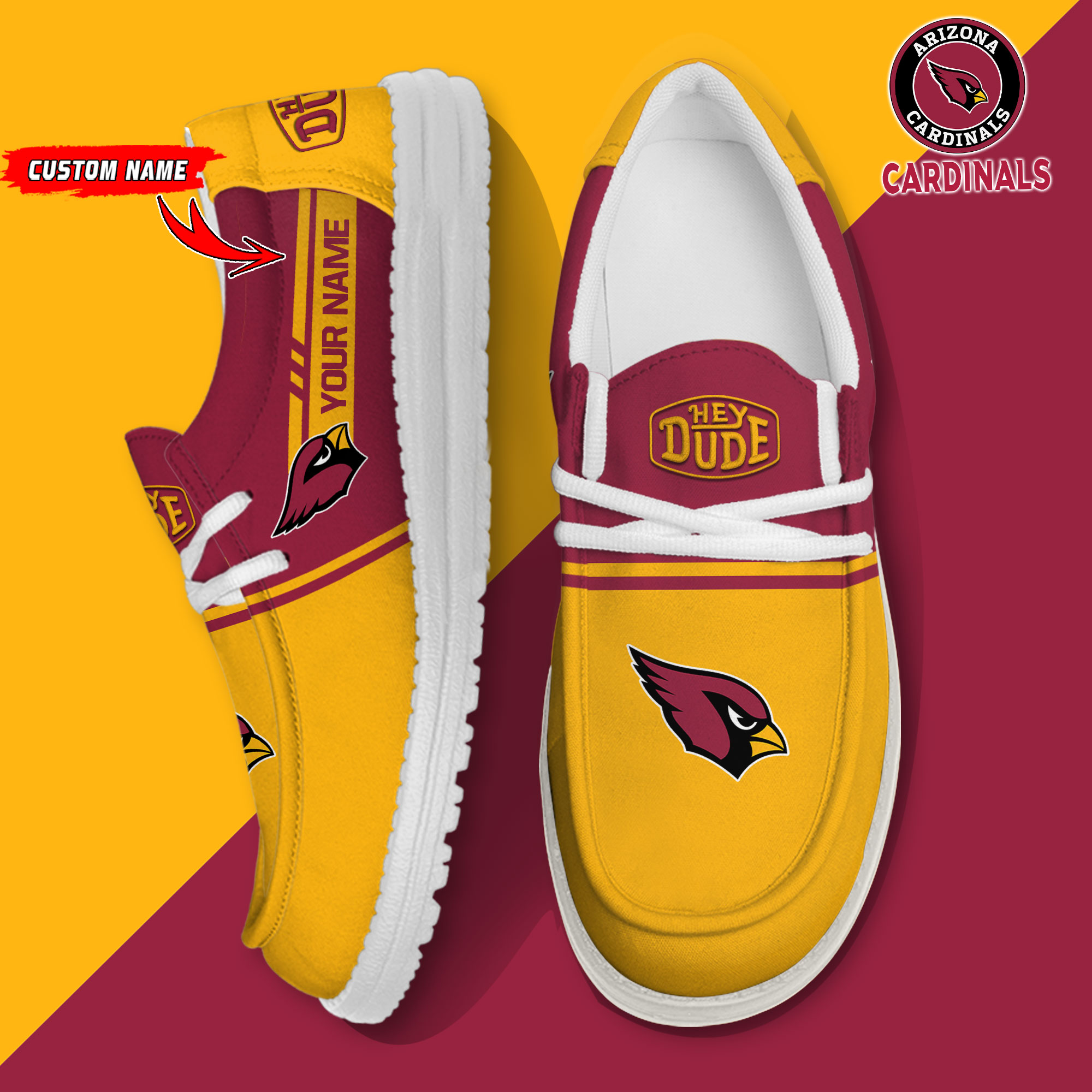 footwearelite arizona cardinals custom name hey dude shoes hj6hq