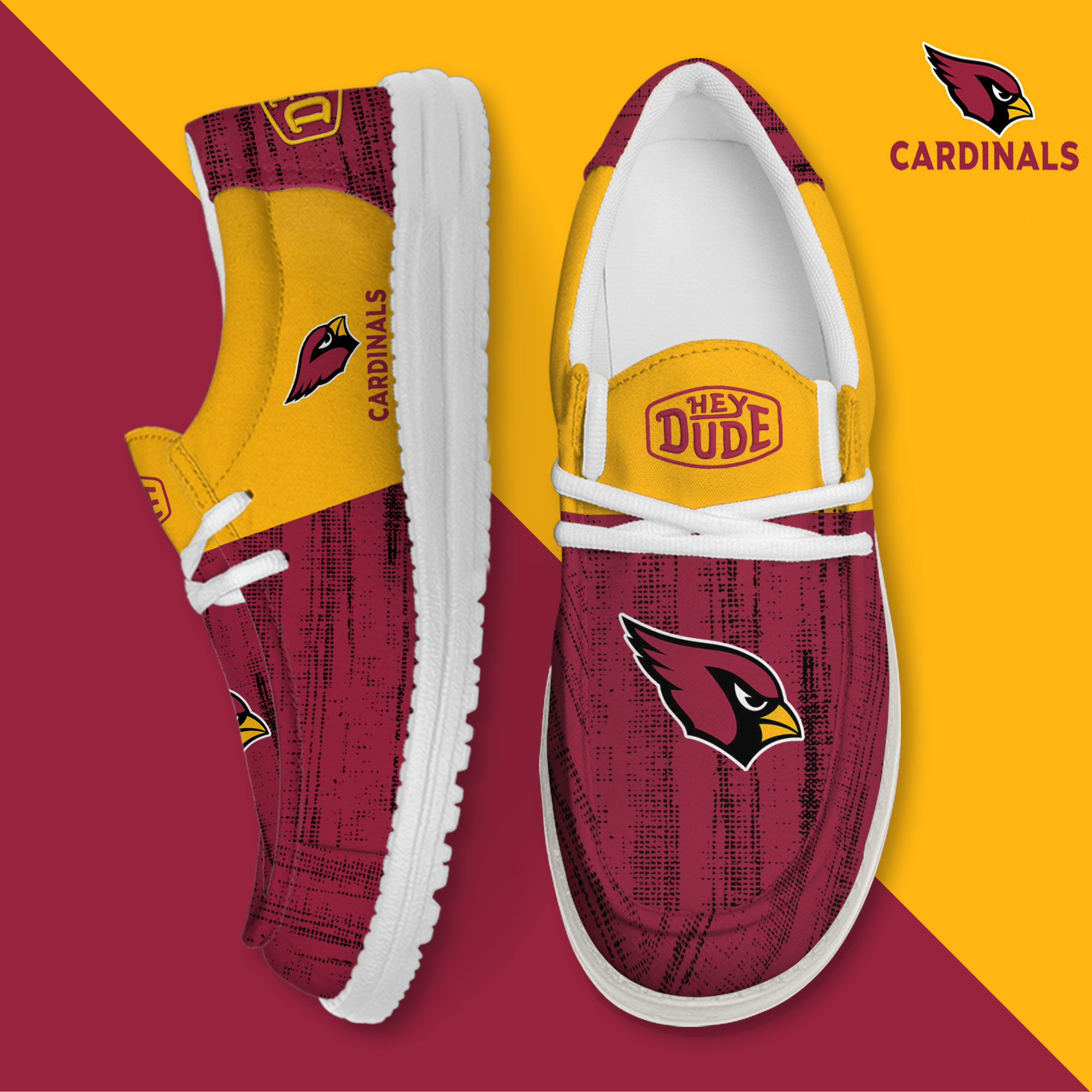 footwearelite arizona cardinals custom name hey dude shoes milfc