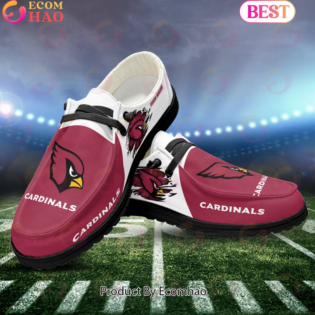 footwearelite arizona cardinals custom name hey dude shoes oeidk