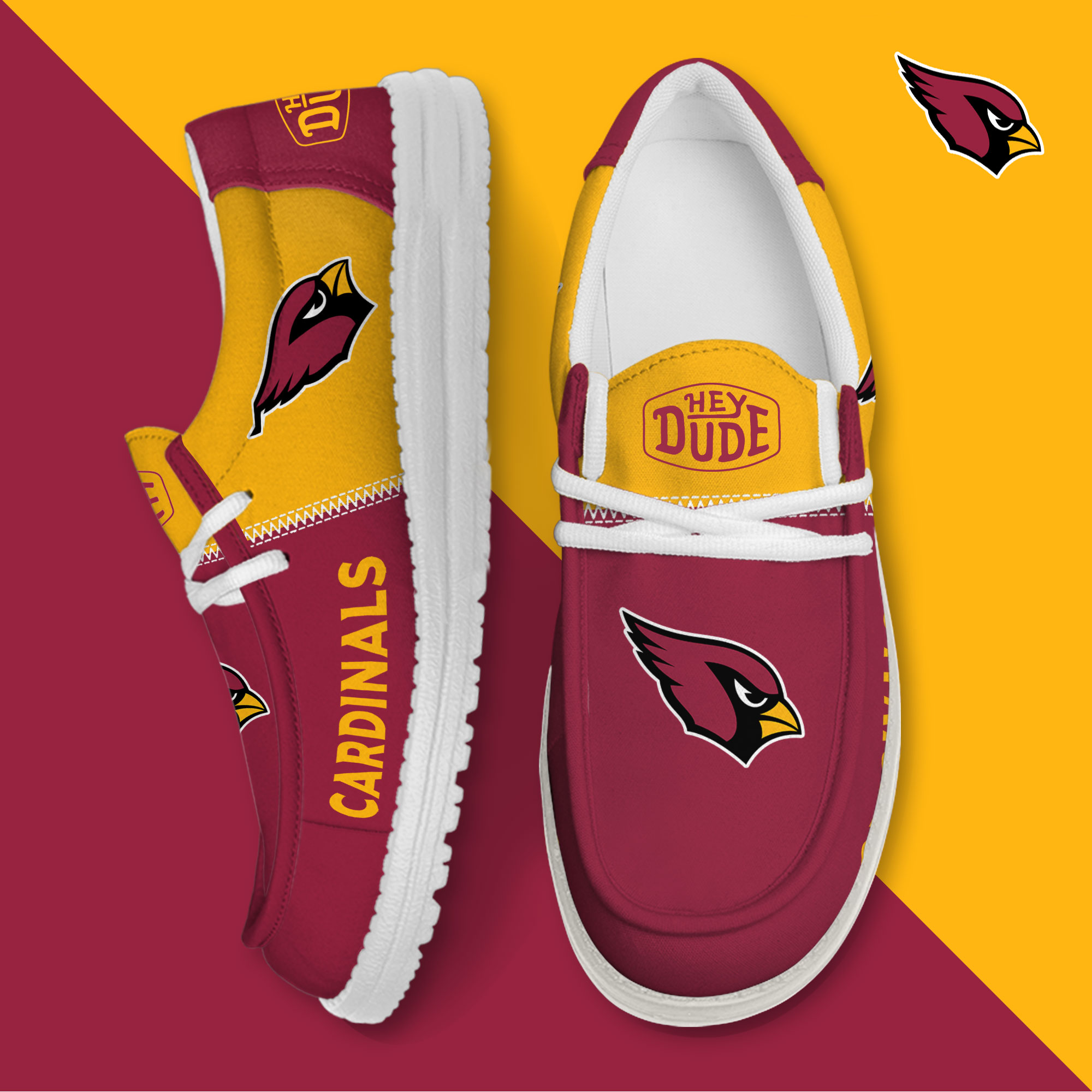 footwearelite arizona cardinals custom name hey dude shoes ultri