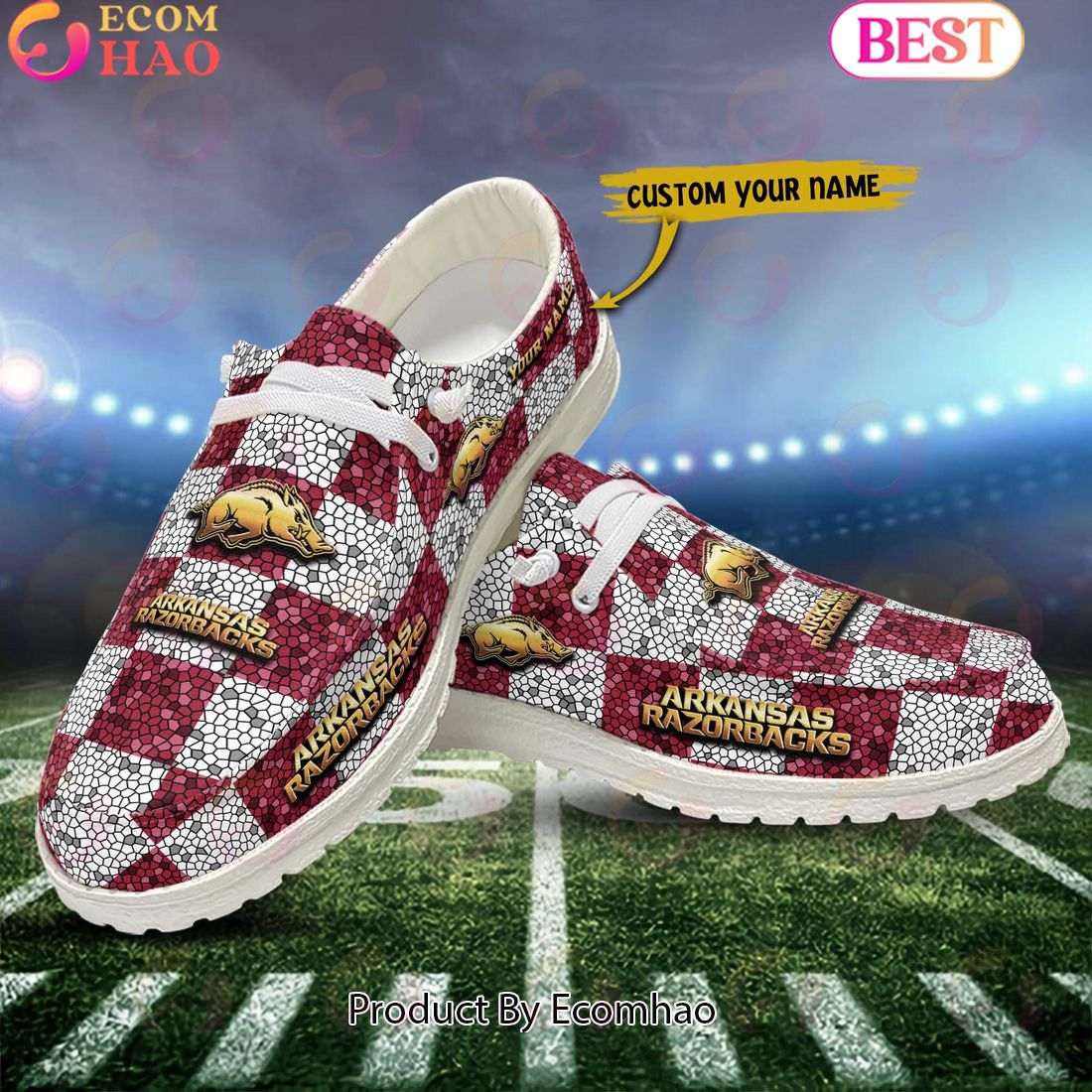 footwearelite arkansas razorbacks custom name hey dude shoes fwqgb